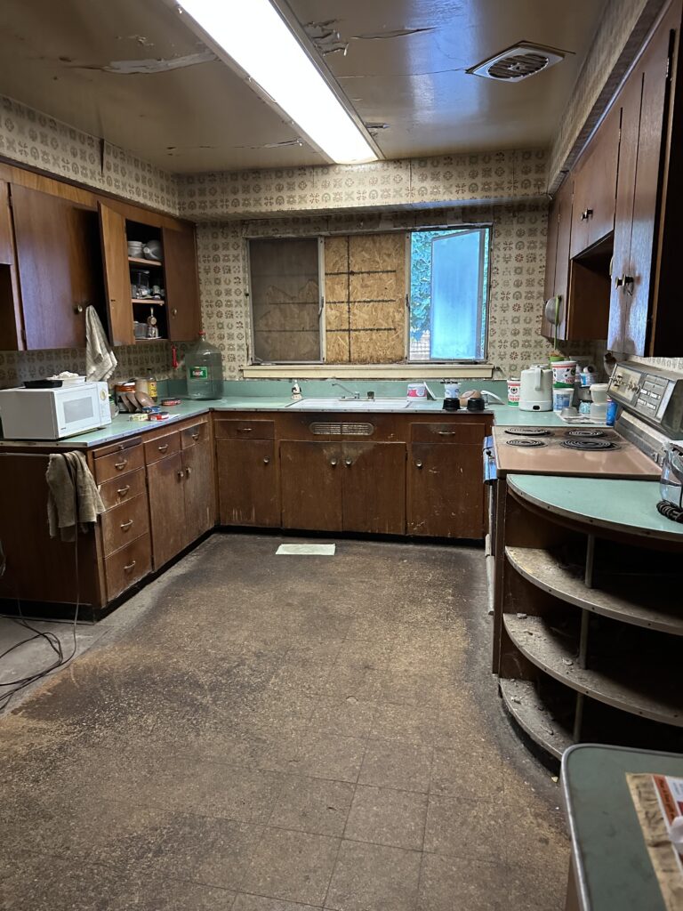A messy kitchen we bought as is